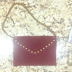 Like New! Burgundy Suede Purse